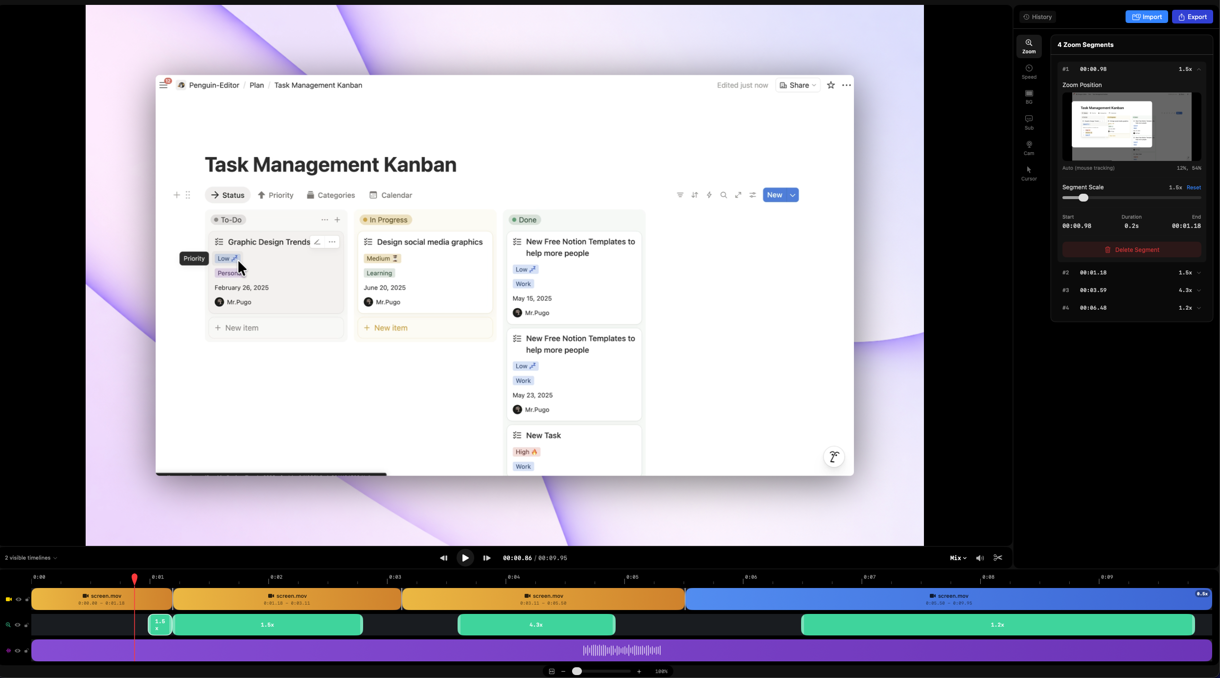 Clipa editor — Full Editor